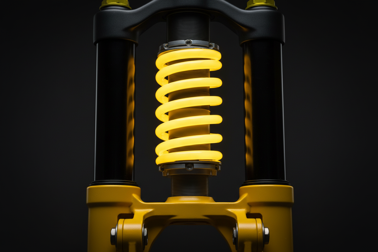 Front Fork Black & Yellow